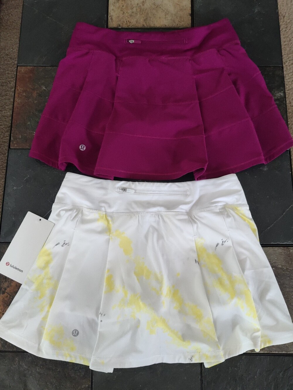 2 Lululemon pace rival skirt 6 tall
